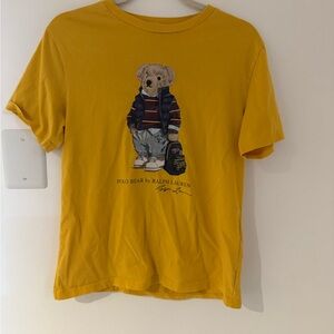 Polo by Ralph Lauren Kids Yellow Tee with Bear Design
